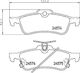 Hella Brake Pad for Daihatsu Charade Toyota Yaris
