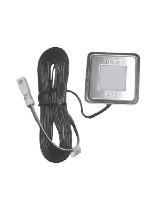 Elvhx Eyeled Quadratisch Platz Metallisch Einbau Spot mit integriertem LED Gray