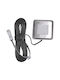 Elvhx Eyeled Square Square Metallic Recessed Spot with Integrated LED Gray