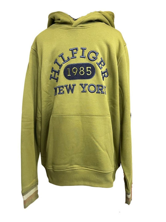 Tommy Hilfiger Φούτερ με Κουκούλα Χακί