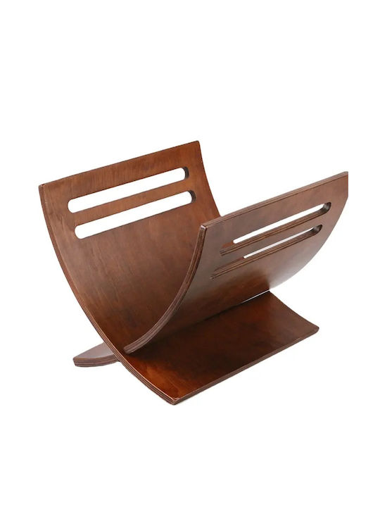 Etoile Wooden Magazine Rack Brown 30x26x27cm