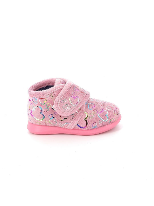 Adam's Shoes Girls Closed-Toe Bootie Slippers Pink