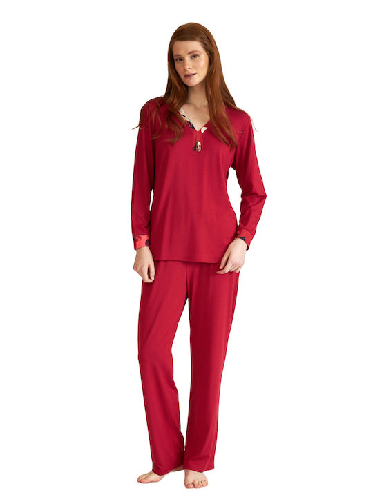 Harmony Winter Women's Pyjama Set Red