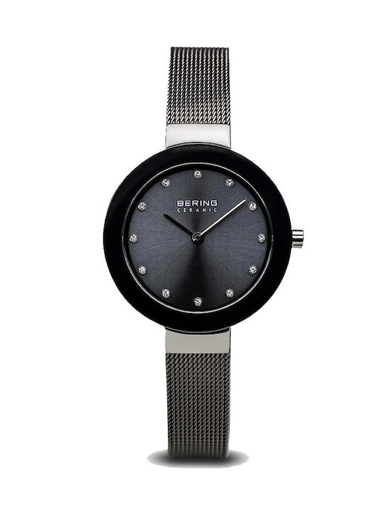 Bering Time Damen Uhr mit Gray Keramikarmband