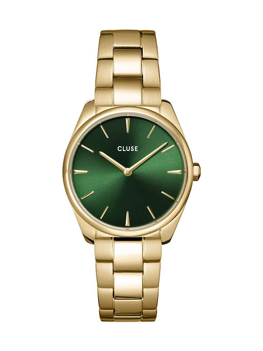 Cluse Petite Damen Uhr mit Gold Metallarmband