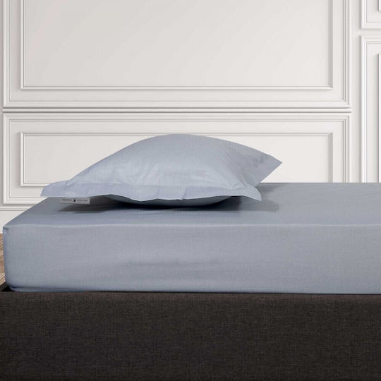 Greenwich Polo Club Bettlaken für Einzelbett mit Gummiband 100x200+35cm. 2502 Gray