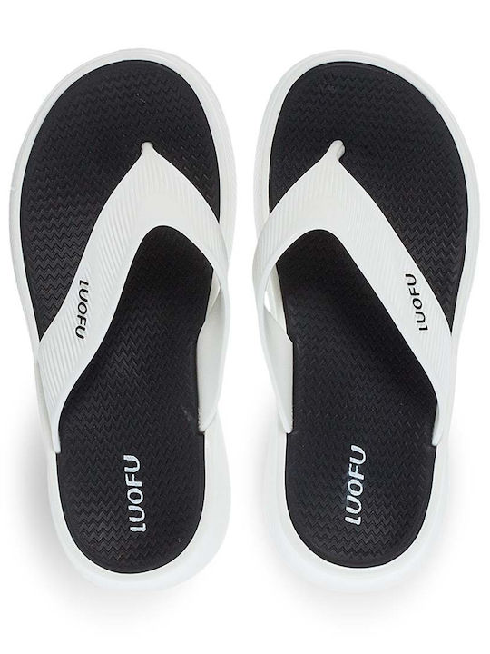 Luofu Herren Flip Flops Weiße