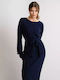 Dress Maxi Φόρεμα Μπλε