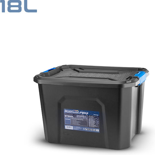 Bormann Elephant Plastic Storage Box with Lid 18lt