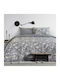 Kocoon Fueglio Σετ Σεντόνια Μονά 160x270εκ. Fueglio Grey (3τμχ)
