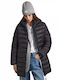 Pepe Jeans Maddie Women's Long Puffer Jacket for Spring or Autumn Black