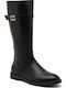 Leather Riding Boots Black