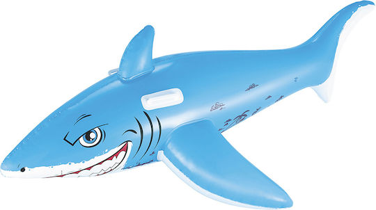 Bestway Καρχαρίας Shark Φουσκωτό Ride On Θαλάσσης με Χειρολαβές Λευκό 183cm