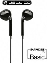 Jellico In-ear Handsfree με Βύσμα 3.5mm Μαύρο