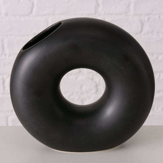 PanOikos Decorative Vase Black 19cm