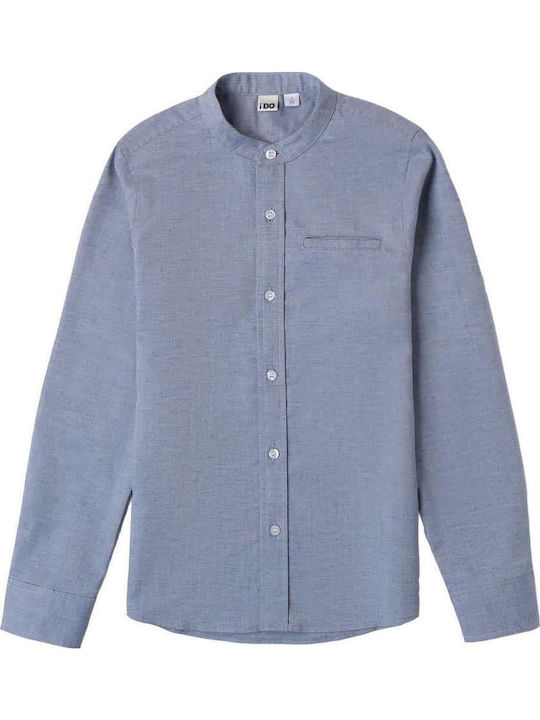 Kids Shirt Long Sleeve Blue