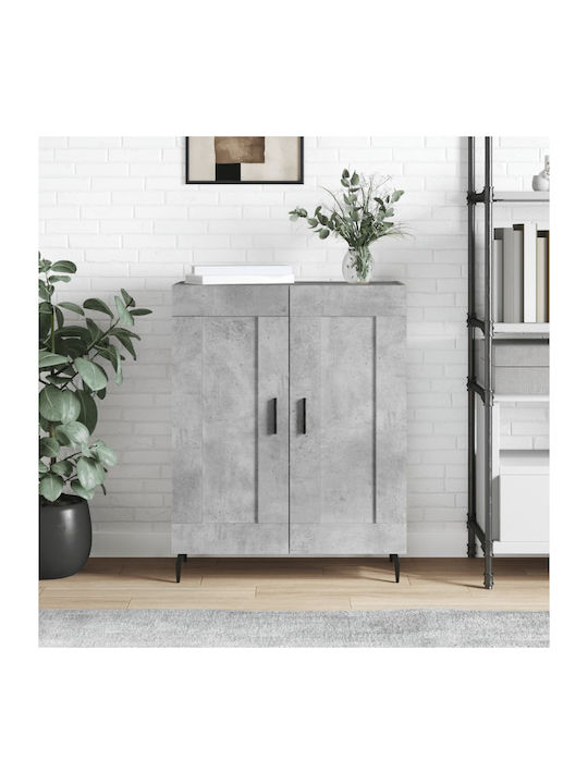 Sideboard Wooden Grey 69.5x34x90cm