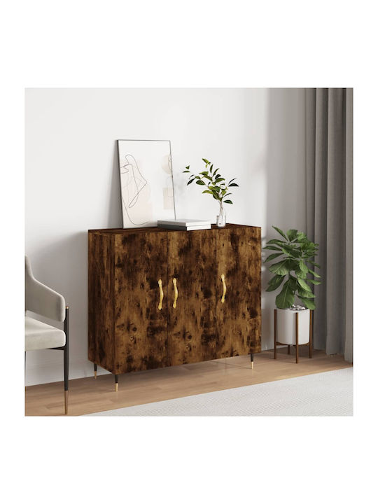 Sideboard Wooden Καπνιστή Δρυς 90x34x80cm