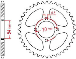 RK Rear Sprocket for Honda GLX