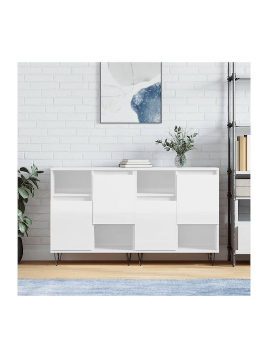 Wooden Buffet White L120xW35xH70cm