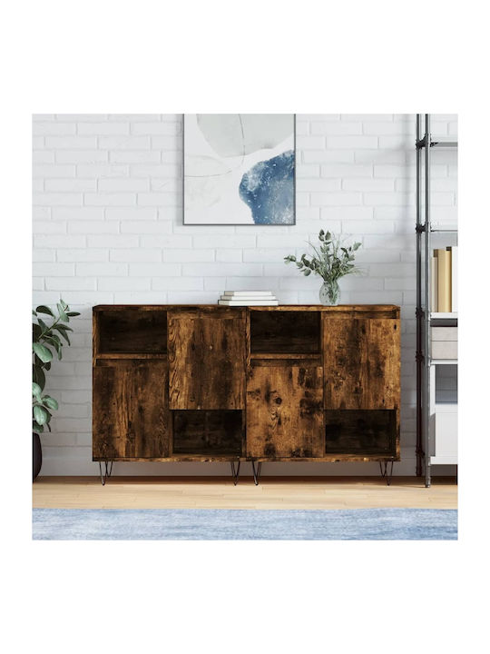 Sideboard Wooden Καπνιστή Δρυς 120x35x70cm