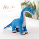 Plush Dinosaur Brachiosaurus Blue