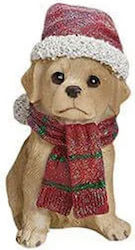 Christmas Plastic Figure Doggy 9x7x5cm. Διακοσμητικός