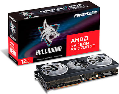 PowerColor Radeon RX 7700 XT 12GB GDDR6 Hellhound Κάρτα Γραφικών