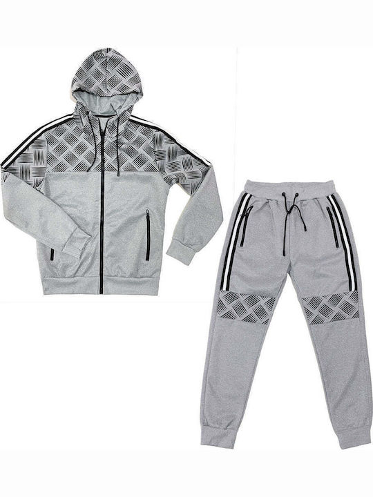 Trainingsanzug Glänzend mit Gummizug Gray