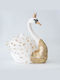 Eurolamp Коледна Фигура Swan Златист Дължина 64см.