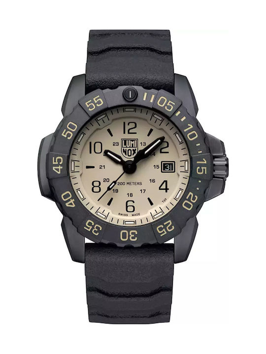 Luminox Navy Seal Foundation Herrenuhr Batterie mit Schwarz Kautschukarmband