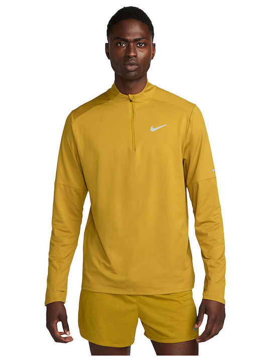 Nike Dri-Fit Long Sleeve Athletic Blouse Yellow