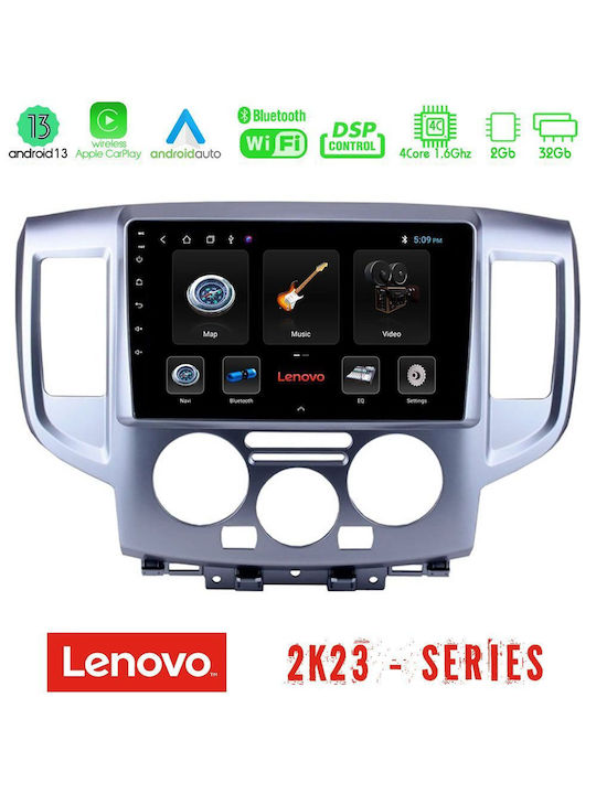 Lenovo Ηχοσύστημα Αυτοκινήτου για Nissan NV200 (Bluetooth/USB/WiFi/GPS) με Οθόνη Αφής 9"