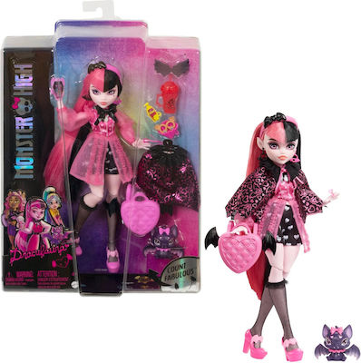 Mattel Count Fabulous Draculaura Păpușă Monster High pentru 4++ Ani