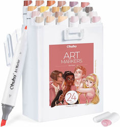 Ohuhu Kaala Skin Tone Zeichenmarker Doppelseitig Set 12Stück