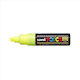 Uni-Ball Μαρκαδόρος Σχεδίου Yellow Fluo (#FFFF00) 8mm
