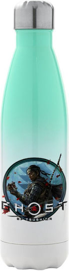 Koupakoupa Ghost Of Tsushima Recyclable Bottle Thermos Stainless Steel BPA Free 500ml Green