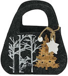 Marhome Christmas Bag for Gift Black 16x9x16cm. 99-00-19343