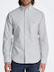 Long-sleeved Cotton Shirt Gray