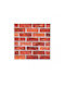 3D Wall Panels Adhesive Red 30x30cm 12 Pieces