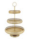 Zaros Metallic Dessert Tower Stand Gold