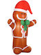 HomCom Illuminated Christmas Plastic Figure Candy Height 183cm