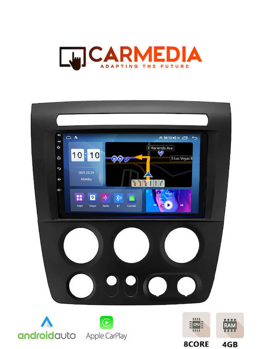 Carmedia Ηχοσύστημα Αυτοκινήτου Hummer H3 2005-2009 (Bluetooth/USB/WiFi/GPS/Apple-Carplay/Android-Auto) με Οθόνη Αφής 9"