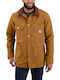 Loose Fit Firm Duck Blanket-Lined Chore Coat Зимно Мъжко Яке Кафяво