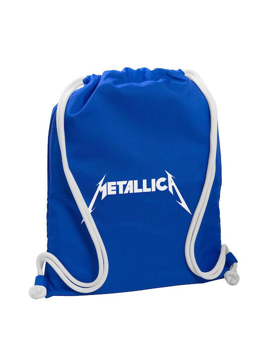 Koupakoupa Metallica Logo Τσάντα Πλάτης Γυμναστηρίου Μπλε