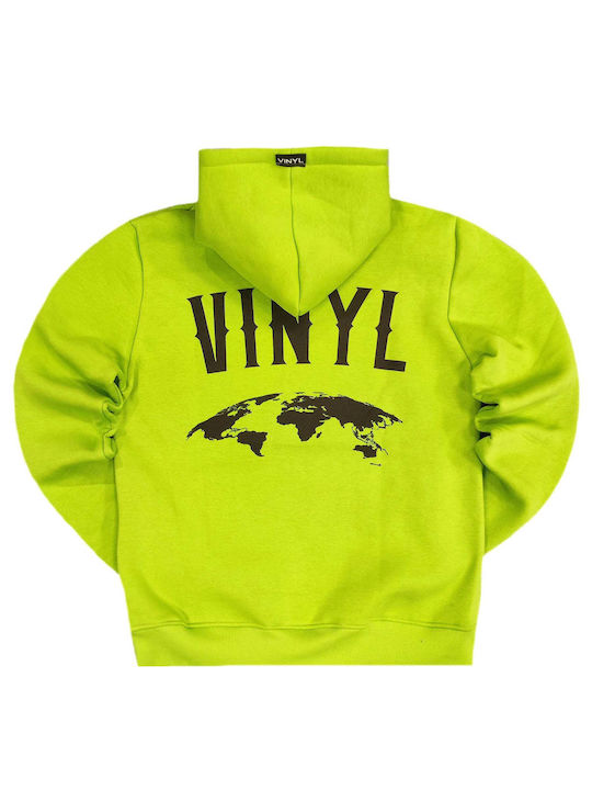 Vinyl Art Clothing Men's Sweatshirt with Hood Green