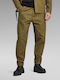 Pantalon Barbat Chino Relaxed Fit Kaki Plisat