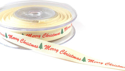 Christmas Ribbon Beige