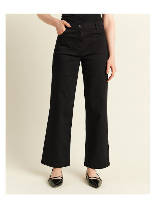 Forel Women's Cotton Trousers Black