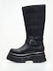 Windsor Smith Leder Damenstiefel Schwarz